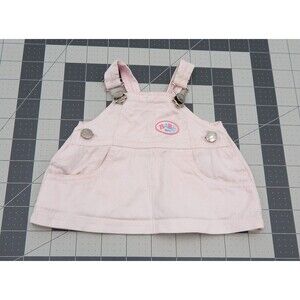 Baby Born Doll Pink Denim Overall Dress Skirt Zapf Creations